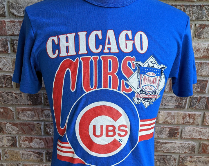 90s Vintage Deadstock Chicago Cubs T Shirt Mlb  New Old Stock