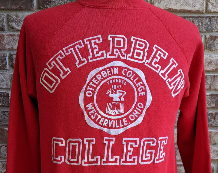 80s Vintage Otterbein College Raglan     University  Cardinals  Westerville Ohio