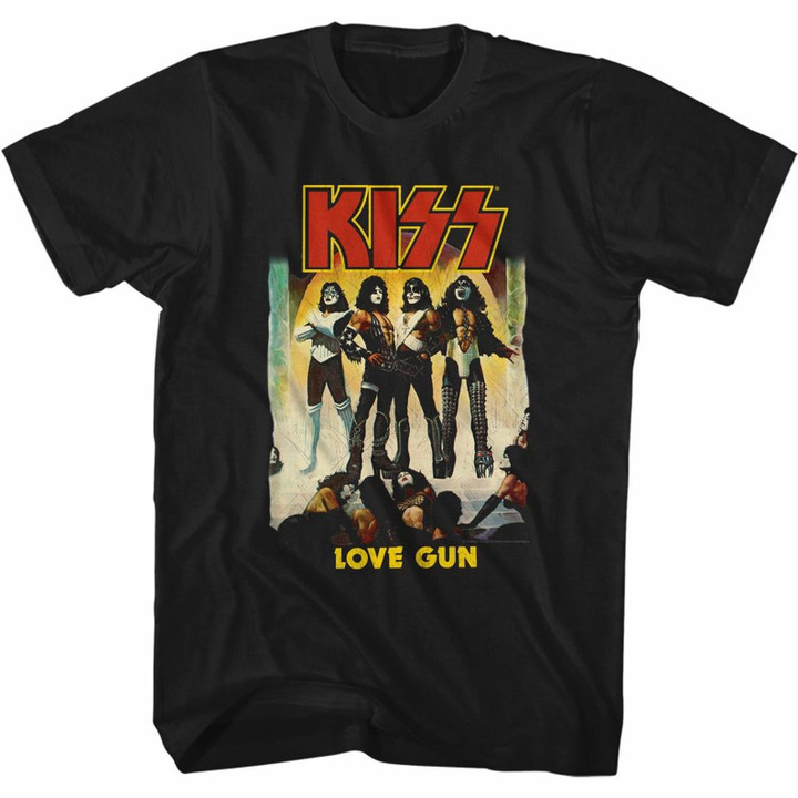 Kiss Love Gun Black Adult Classic T shirt