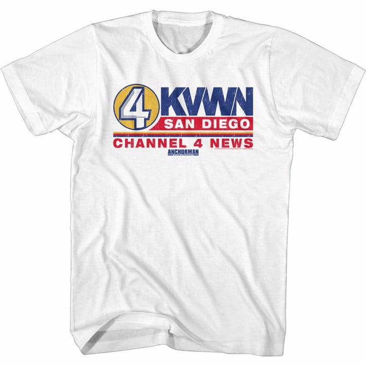 Anchorman Ch 4 News Logo Adult T shirt