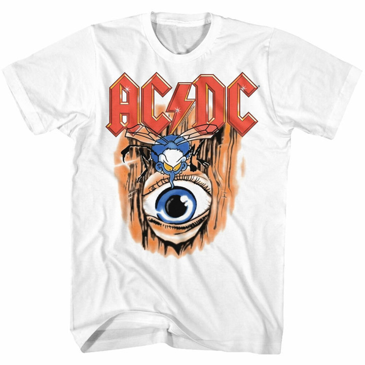 Acdc Vintage Fly On Wall Adult T shirt