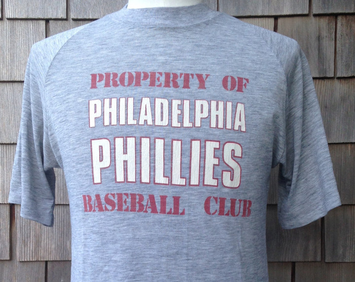80s Vintage Philadelphia Phillies Raglan T Shirt Thin Soft