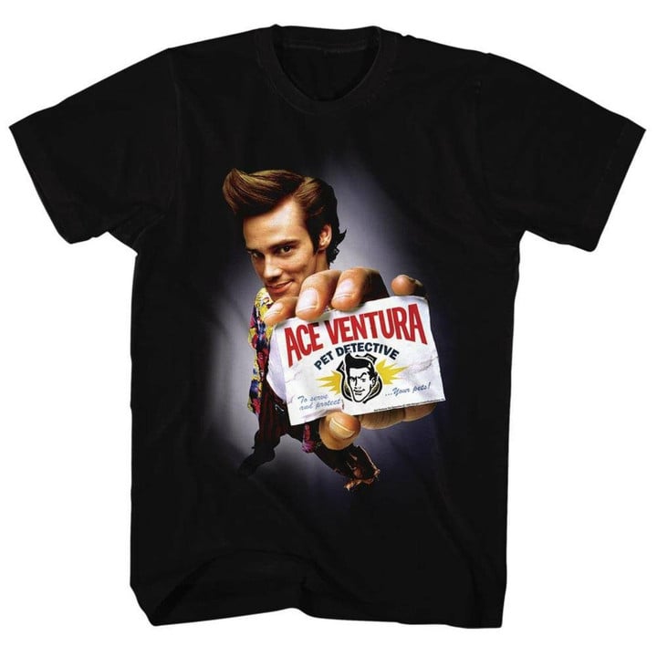Ace Ventura Movie Black Adult T shirt
