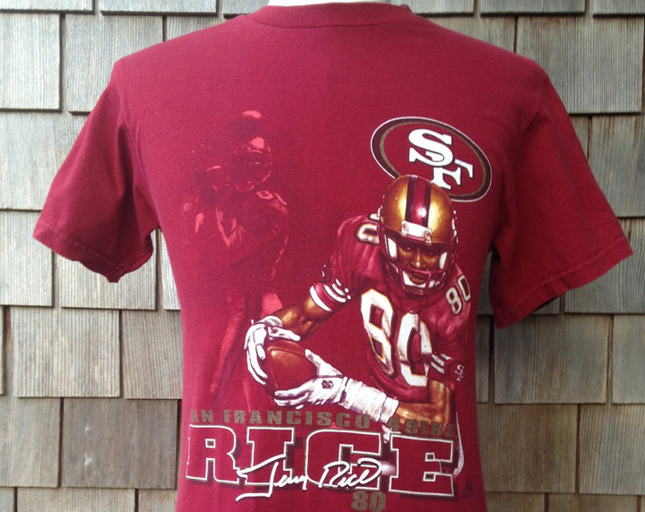 90s Vintage San Francisco 49ers Jerry Rice T Shirt Forty Niners