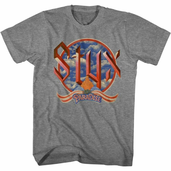 Styx Paradise Clouds Graphite Heather Adult T shirt
