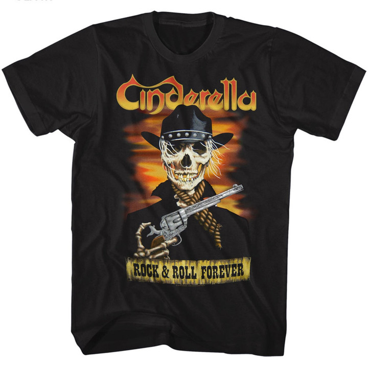 Cinderella Skelerella Black Adult T shirt