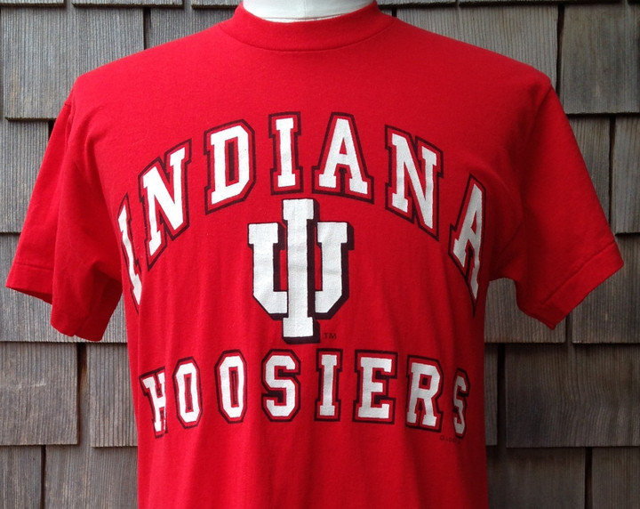 80s Vintage Indiana Hoosiers T Shirt University  Logo 7