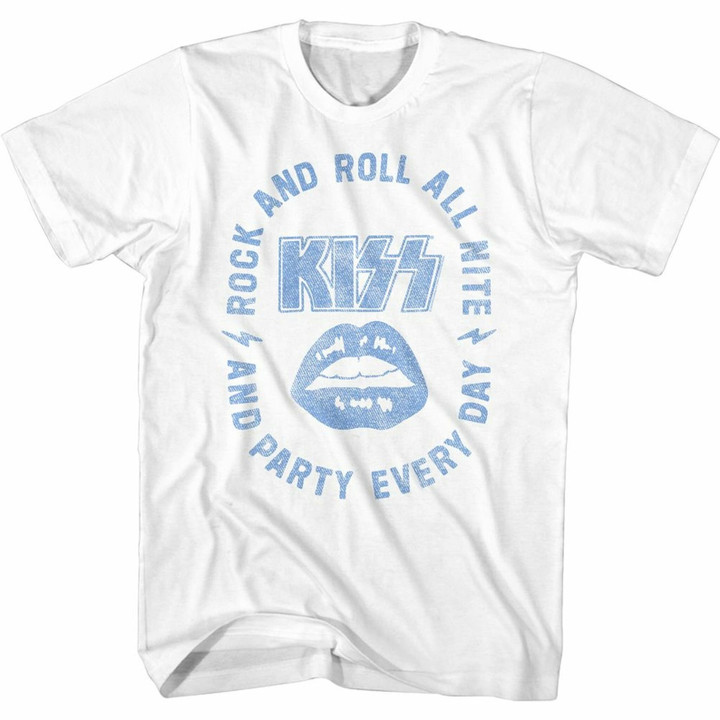 Kiss All Nite Adult T shirt
