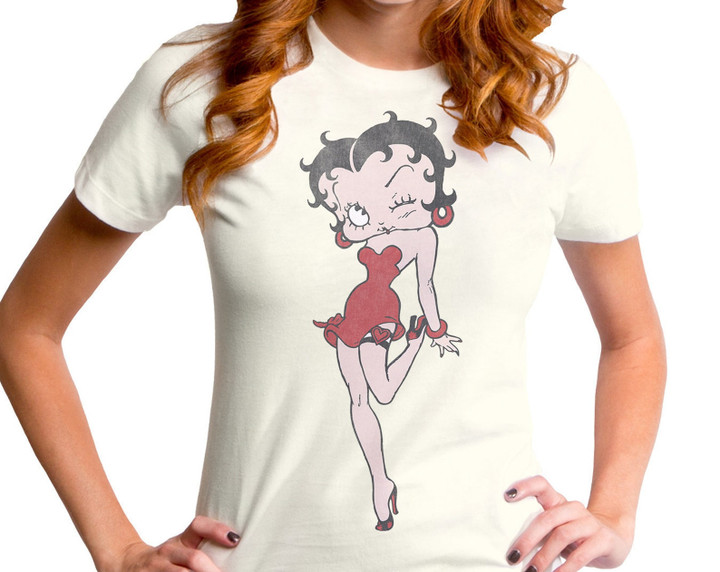 Betty Boop Sexy Girls T shirt Bet0111 742vwh 1930s Vintage Cartoon Tv Show Animated Talkartoon Caricature Boop Betty Pinup