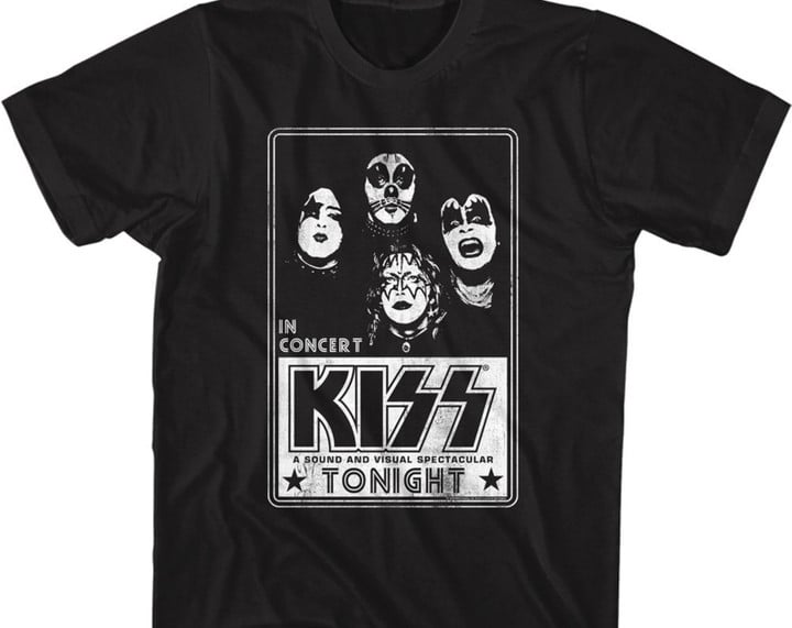Kiss In Concert Rock And Roll Music Shirt
