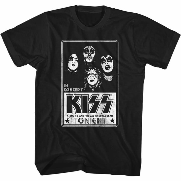 Kiss Kiss Tonight Black Adult T shirt