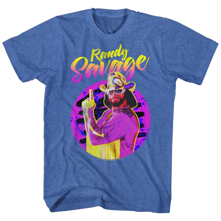Macho Man Randy Savage Royal Heather Adult T shirt