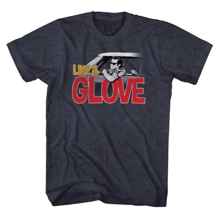 Ace Ventura Like A Glove Navy Adult T shirt