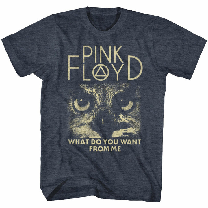 Pink Floyd Wdywfm Navy Heather Adult T shirt