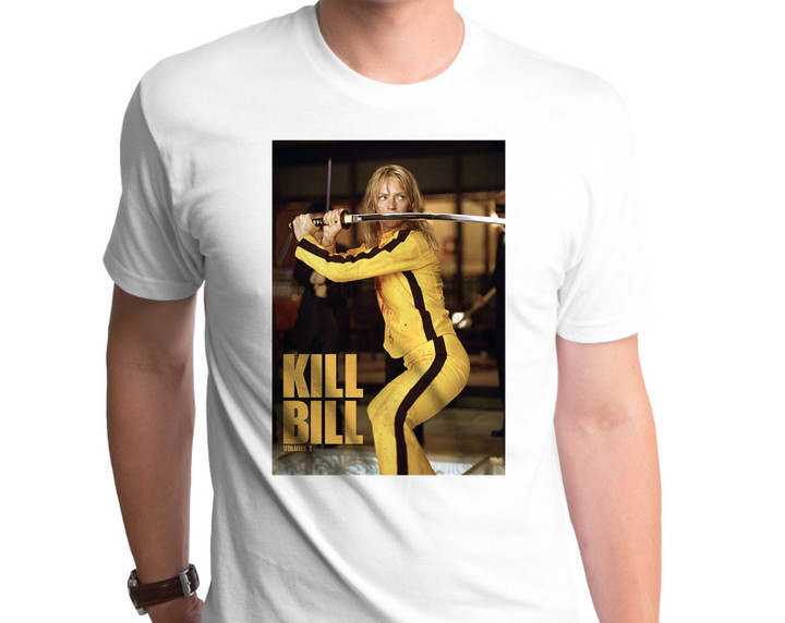 Kill Bill Battle Bride 2 T shirt Kil0073 501wht Uma Thurman Quentin Tarantino Black Mamba Movies Film Film Series The Bride