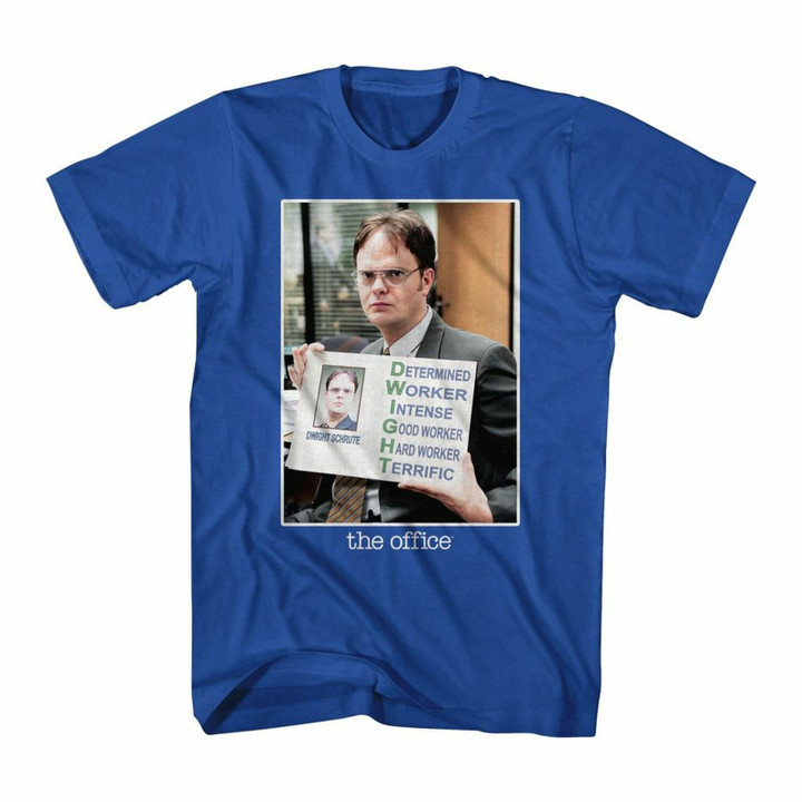 The Office Dwight Color Royal Adult T shirt Tv Show