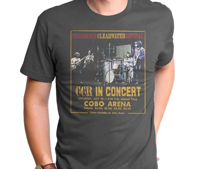 Creedence Ccr Concert T shirt Ccr0019 501ttm American Music Creedence Clearwater Revival 1960s 1970s Roots Rock Swap Blues