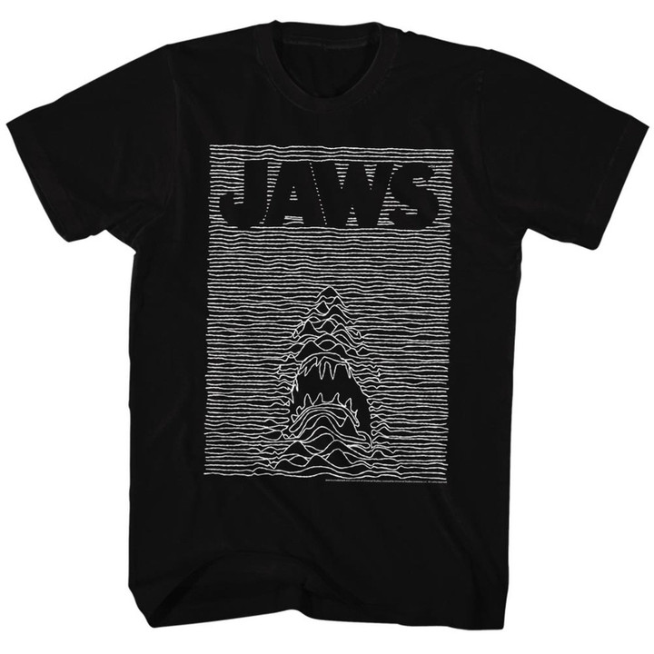 Jaws Jaw Division Black Adult T shirt