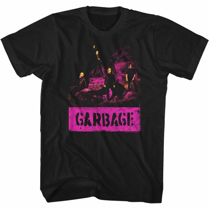 Garbage Garbage Grunge Black Adult T shirt