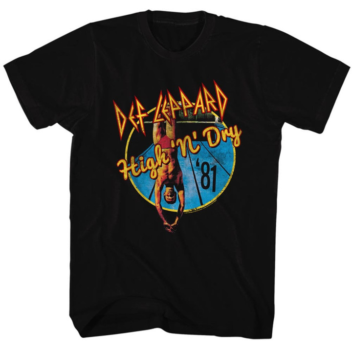 Def Leppard High N Dry Rock And Roll Music Shirt