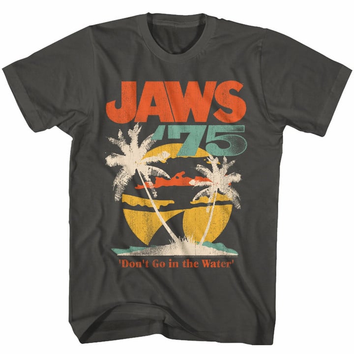 Jaws 75 Smoke Adult T shirt