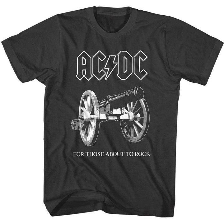 Acdc About To Rock Black Adult T shirt