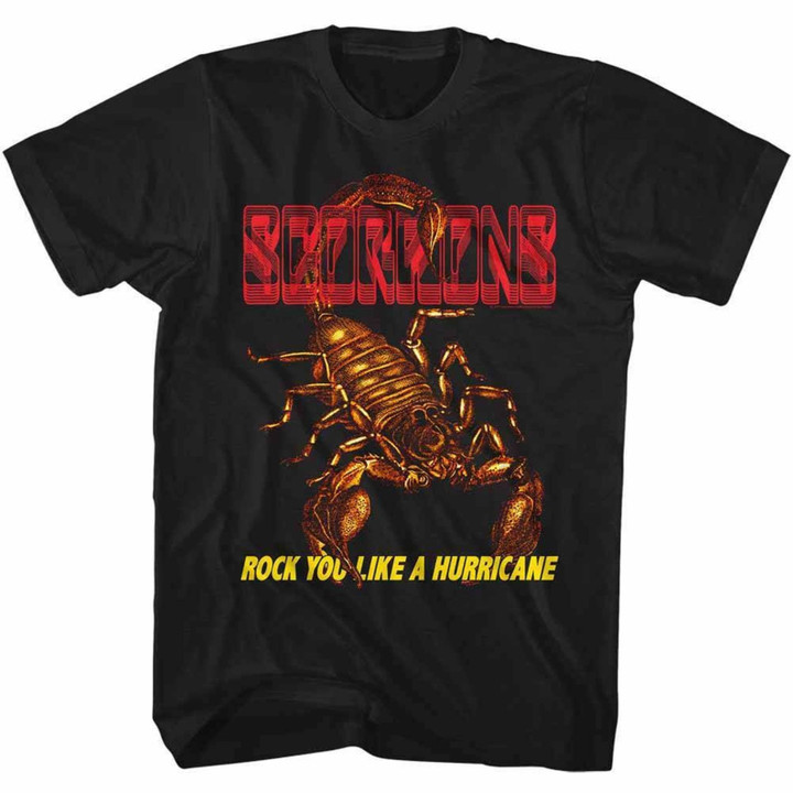 Scorpions Irl Black Adult T shirt