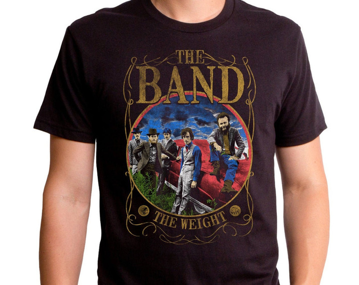 The Band The Weight T shirt Bnd0027 501blk The Band 1960s Music Canadian American Music Folk Roots Rick Danko Garth Hudson