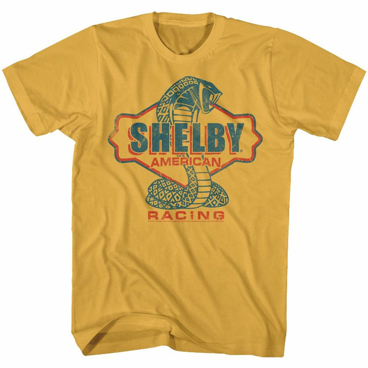 Carroll Shelby Motors Shelby Old Sign Style Ginger T shirt
