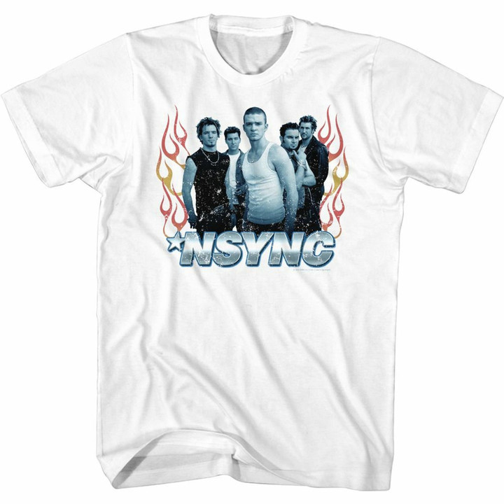 Nsync Flames Adult T shirt