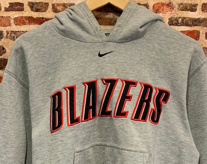 Vintage Portland Trail Blazers Middle Check All Embroidered