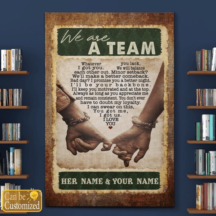 WE'RE A TEAM - BEST GIFT FOR LOVE - OLDBROWN