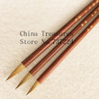 3pcs/lot Traditional Chinese Calligraphy Brush Pen Hair Pen Writing Brush Mo Bi Small Size For Writing Heart Sutra Brush