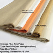 10sheets/lot,60cm*180cm Chinese Rice Paper Younlong Fiber Paper Chinese Calligraphy Writing Paper Sumi-e Xuan Painting Supply