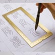 Metal Dividing Ruler Paperweights Chinese Painting Calligraphy Paper Pressing Prop 3pcs Brass Paper Weight with Scale Pisa Papel