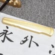 Metal Paperweights High Grade Carved Brass Paper Weight Guqin Shapped Pisa Papeles Ink Painting Calligraphy Paper Pressing