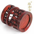 Zhai red Suanzhimu wood brush pen TZ Ebony Wood retro abacus old red wood carving handicraft decoration