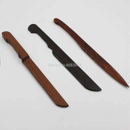 1Pcs Xuan Paper Cutting Knife Cutting without Wool Edge Black Sandalwood knife Red Sandalwood knife Willow Leaf  Knife
