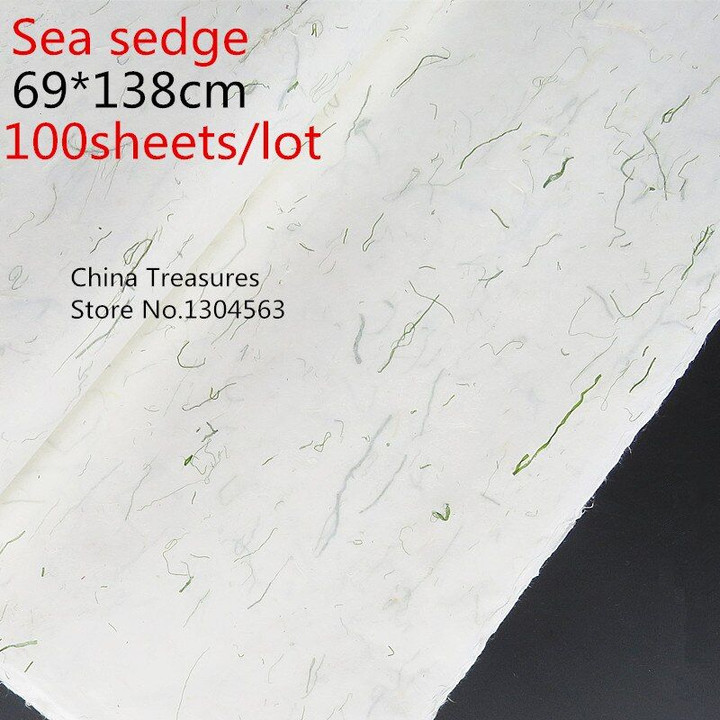 Chinese Painting Rice Paper Calligraphy Writing Paper Fiber Xuan Paper Yunlong Mulberry Paper Sea Sedge
