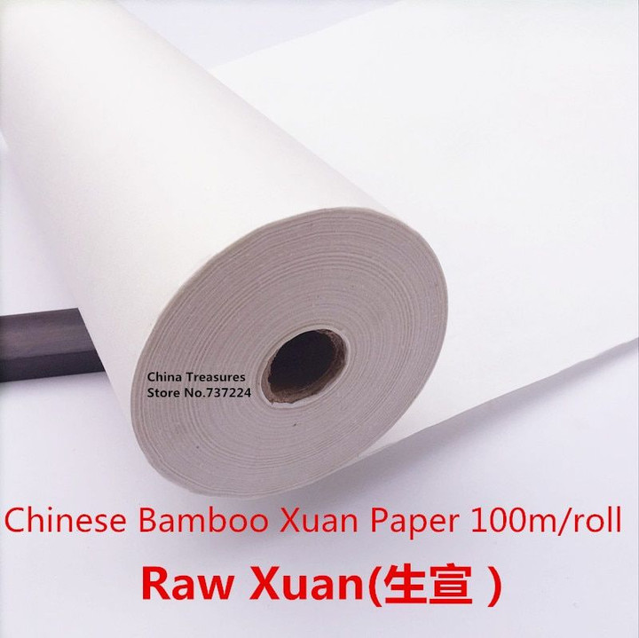 Chinese Bamboo Paper For Calligraphy Chinese Xieyi Painting Paper Raw Xuan Paper Rice Paper Xie Yi Xuan Zhi