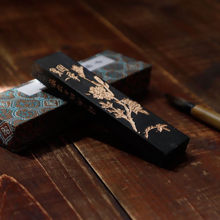 Chinese traditional ink stick Solid Paint calligraphy Sumi e ink Anhui Oldhukaiwen ink Painting Black Ink Block You Yan 101
