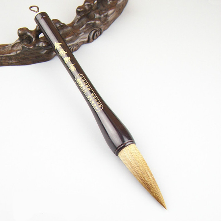 Chinese Traditional Calligraphy Brush Pen Caligrafia Hopper-shaped Brush for Couplets Weasel Rabbit Hair Chinese Painting Brush