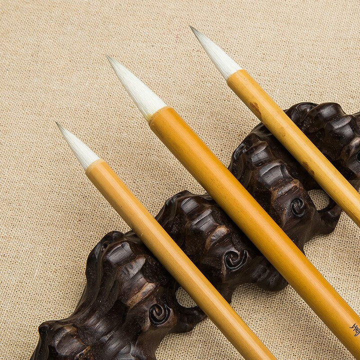 Chinese Calligraphy Brush Pen Set Tinta China Beginner Regular Script Practice Woolen&purple Rabbit Hair Writing Brush Set