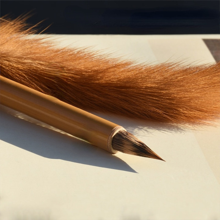 Mixed Weasel Rabbit Hard Hairs Chinese Traditional Calligraphy Pen Brush Landscape Painting Writing Brush Tinta China Caligrafia