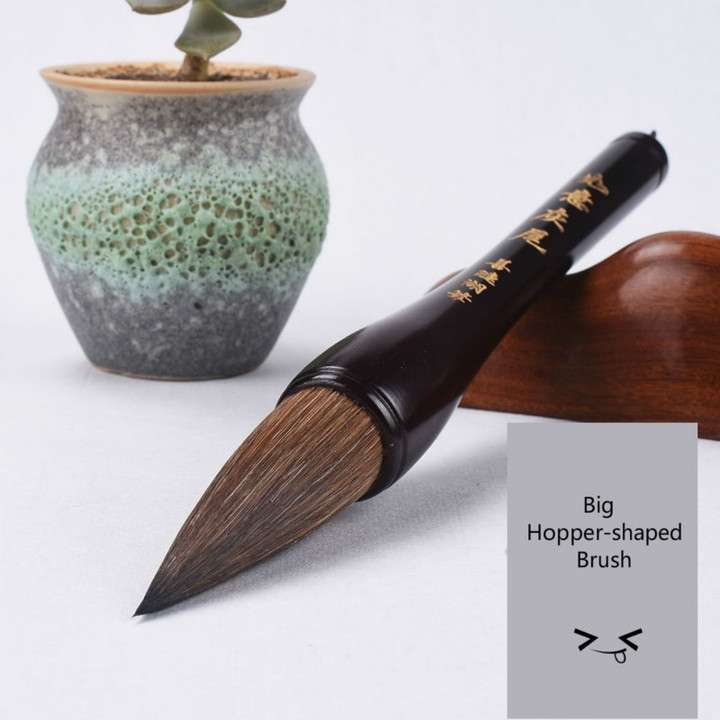 Chinese Calligraphy Brushes Pen Rabbit Hair Hopper-shaped Brush Writing Couplet Big Fu Multiple Hairs Brush Chinese Paintings
