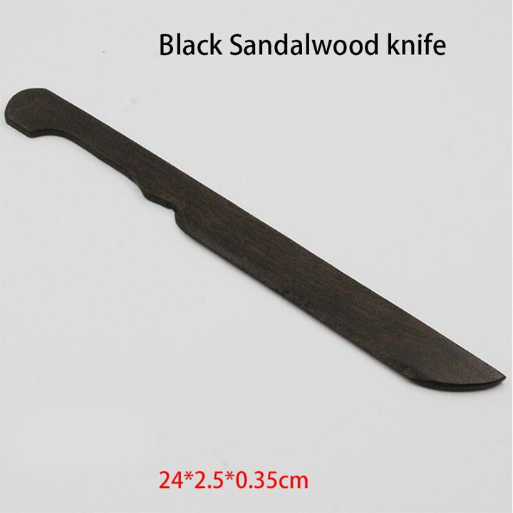 1Pcs Xuan Paper Cutting Knife Cutting without Wool Edge Black Sandalwood knife Red Sandalwood knife Willow Leaf  Knife