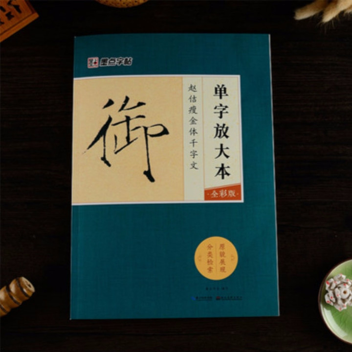 Chinese Shou Jin Ti Brush Pen Calligraphy Copybook Thousand Characters Song Huizong Calligraphy Tutorial Cuaderno Para Copiar