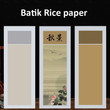 5sheets Chinese Rice Paper batik Xuan Paper Chinese Painting Paper Semi-raw Ban Sheng ban shou 70*180cm