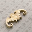 Brass Paperweights Multifunction Metal Carved Paper Weight Brush Pen Rest Chinese Painting Calligraphy Paper Pressing Prop