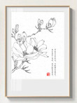 Chinese Painting Line Drawing Bai Miao Collection Flowers Art Coloring Book for Adults